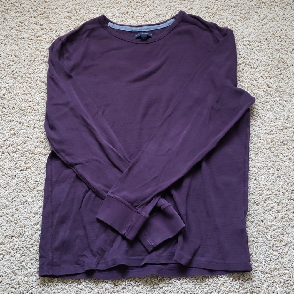 Banana Republic purple cotton long sleeve